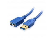 CABLE USB NANO CABLE USB3.0 A/M - USB3.0 A/H 2.0M AZUL