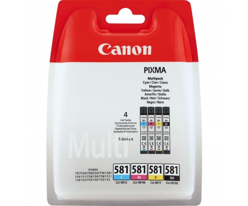 Canon CLI-581 Multipack cartucho de tinta Original Negro, Cian, Magent...