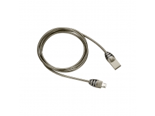 Canyon Cable USB A/Micro-USB A 1 m Negro, Gris