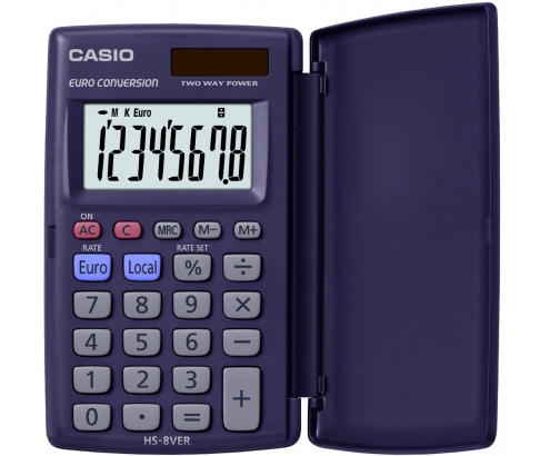 Casio HS-8VER calculadora Bolsillo Calculadora básica Azul