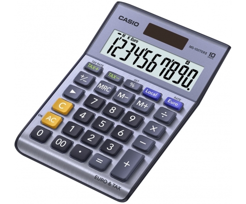 Casio MS-100TERII calculadora Escritorio Calculadora básica Metálico