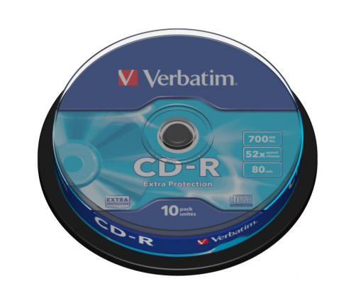 CD-R VERBATIM 10 UNIDADES 700MB 52x 43437