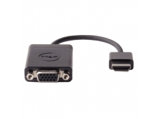DELL Adaptador de cable de vÍ­deo HDMI, VGA (D-Sub) Negro