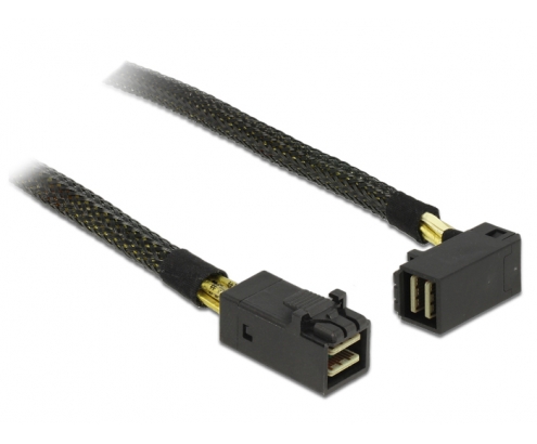 DeLOCK 83643 cable Serial Attached SCSI (SAS) 1 m Negro