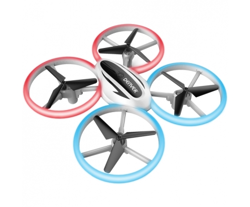 Denver DRO-200 dron con cámara 4 rotores Cuadricóptero 500 mAh Blanco...
