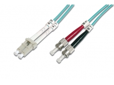 Digitus cable de fibra optica 1 m LC ST/BFOC Azul