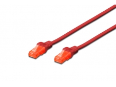 Digitus cable de red RJ-45 Cat6 U/UTP (UTP) 5 m Rojo