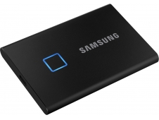 DISCO SSD EXTERNO SAMSUNG T7 TOUCH 1TB USB TIPO-C 3.2 CIFRADO HARDWARE DESBLOQUEO CON HUELLA NEGRO MU-PC1T0K/WW