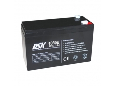 DSK bateria de plomo acido de alta descarga ups sai 12v 7.2ah negro 