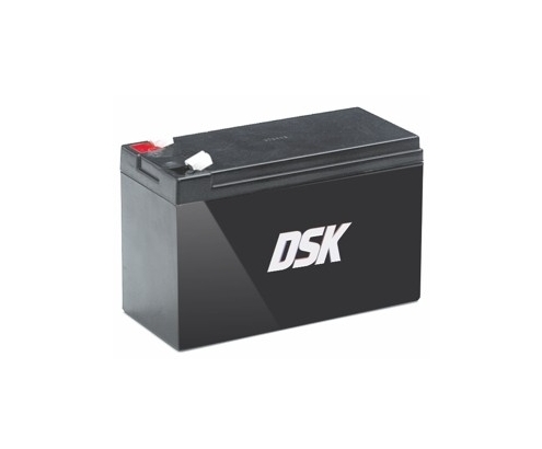 DSK bateria plomo acido recargable 12v 7ah negro 