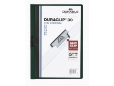 Durable DURACLIP 30 A4 PVC Negro, Verde, Transparente