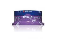 DVD+R VERBATIM 25 UNIDADES 4,7GB 16X 43500