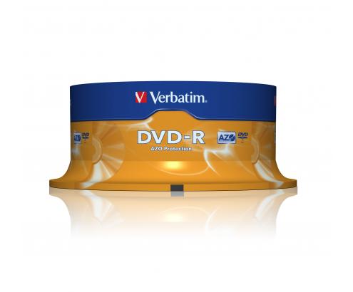 DVD-R VERBATIM 25 UNIDADES 4,7GB 16X 43522
