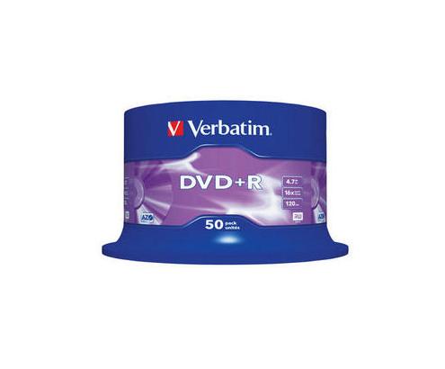 DVD+R VERBATIM 50 UNIDADES 4,7GB 16X 43550