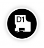 Dymo D1 Etiquetas durable negro sobre blanco 19mm x 5.5m 