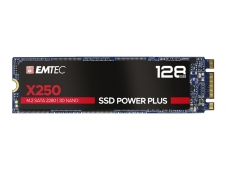 Emtec X250 Disco ssd M.2 128gb serial ATA III 3D nand negro 