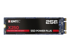 Emtec X250 Disco ssd M.2 256gb serial ATA III 3D nand negro 
