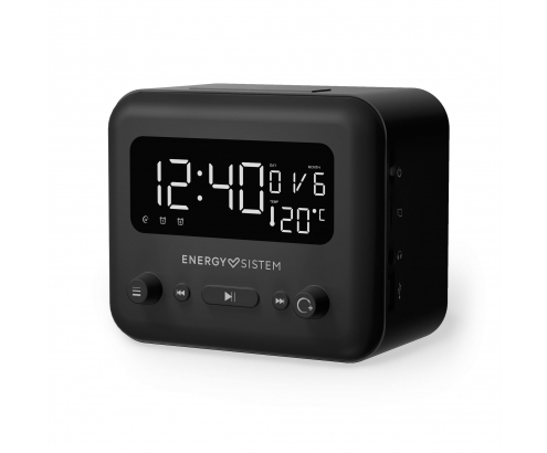 Energy Sistem Clock Speaker 2 Reloj Analógica Negro