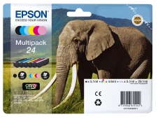Epson Elephant Multipack 6-colours 24 Claria cartucho Photo HD Ink mul...