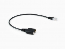Equip 147944 cable de audio 0,25 m RJ-9 2 x 3.5mm Negro