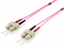 Equip 255521 cable de fibra optica 1 m SC OM4 Violeta