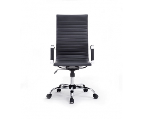 Equip 651001 silla de oficina asiento respaldo acolchado negro 