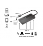 Equip HUB de interfaz USB 3.2 Gen 1 (3.1 Gen 1) Type-A 5000 Mbit/s Negro