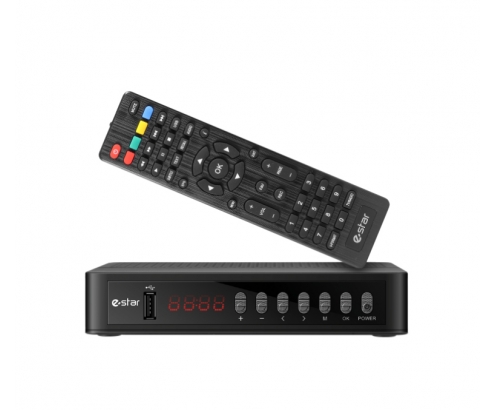 eSTAR T2 618 UHD descodificador para televisor Terrestre Full HD Negro