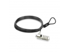 Ewent EW1243 cable antirrobo Negro, Zinc 1,5 m