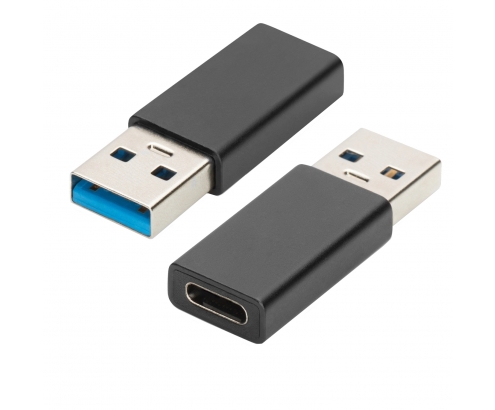 Ewent EW9650 cambiador de género para cable USB Type-A USB Tipo C Negr...