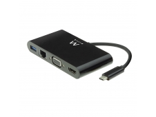 Ewent HUB de interfaz USB 3.2 Gen 1 (3.1 Gen 1) Type-C HDMI VGA 5000 M...