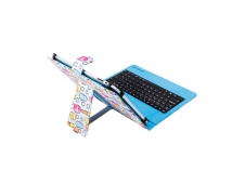 FUNDA TABLET SilverHT Universal Estampada Cool Ice Pop + teclado Micro...