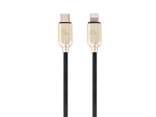 Gembird Cable de conector USB C/Lightning 1 m Negro