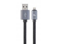 Gembird CCB-MUSB2B-AMLM-6 cable de teléfono móvil Negro 1,8 m USB A Li...