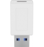 Goobay 55225 cambiador de género para cable USB-C USB 3.0 (type A) Blanco