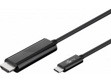 Goobay Adaptador de cable de vÍ­deo USB Tipo C - HDMI 1,8 m Negro