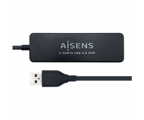 HUB USB AISENS CONECTORES USB-A 2.0 MACHO A 4X USB-A 2.0 HEMBRA CABLE ...