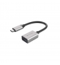 HYPER HD425D-GL cable USB 0,0176 m USB 3.2 Gen 2 (3.1 Gen 2) USB C USB A Negro, Plata
