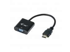 i-tec Adaptador de cable de vídeo 0,15 m HDMI, VGA Negro