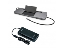 i-tec Metal USB-C Ergonomic 4K 3x Display Docking Station with Power D...