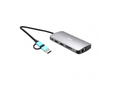 i-tec USB 3.0 USB-C/Thunderbolt 3x Display Metal Nano Dock with LAN + ...
