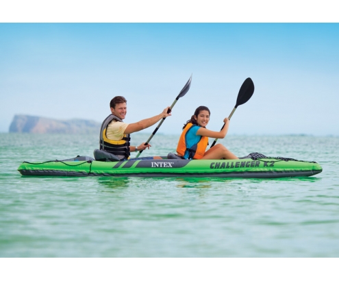 Intex 68306NP kayak deportivo 2 personas(s) Verde, Gris Kayak inflable