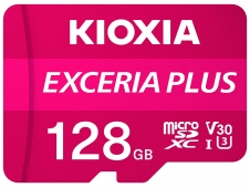 Kioxia Exceria Plus Memoria Microsdxc flash 128gb UHS-I class 3 U3 ros...
