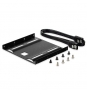 kit adaptador ewent panel bahia disco duro 2.5 a 3.5 ssd hdd con tornillos y cables de 50cm sata III negro EW7007