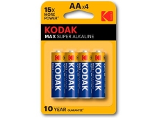  Kodak Max LR6 pilas alcalinas AA blíster 4u 1.5v 30952867