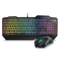 Krom Krusher teclado semimecanico y raton RGB gaming USB óptico negro NXKROMKRSHRSP