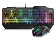 Krom Krusher teclado semimecanico y raton RGB gaming USB óptico negro ...