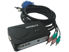 KVM SWTCH AUTOMATICO NANOCABLE 2PC PS2-USB-VGA-AUDIO 10.12.0001