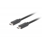 Lanberg CA-CMCM-32CU-0010-BK cable USB 1 m USB 3.2 Gen 2 (3.1 Gen 2) USB C Negro