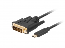 Lanberg CA-CMDV-10CU-0030-BK adaptador de cable de vídeo 3 m USB Tipo ...